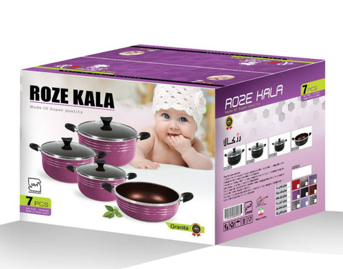 سرویس ۷ پارچه نوزادی مدل نیلوفر برند رزکالا