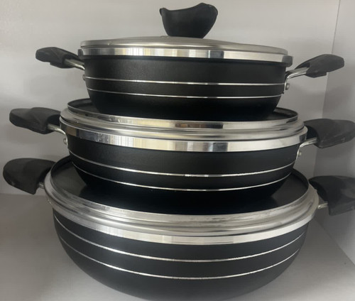 سه تابه دودسته مدل نیلوفردرب دار رزکالااراک